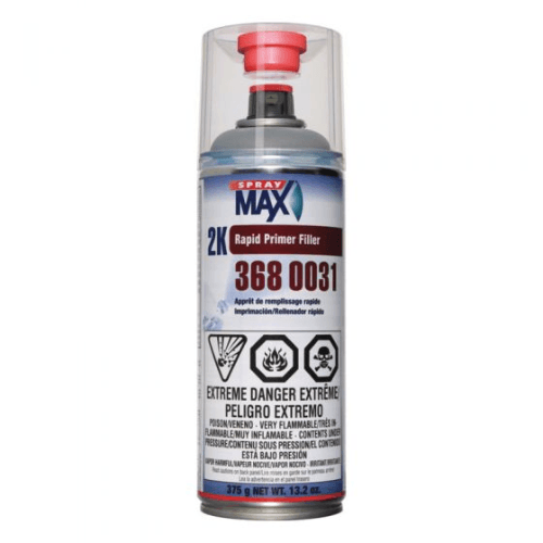 SprayMax® 3680031 Gray 2K 20 min Rapid Primer Filler, 13 oz - Spraymax Aerosols