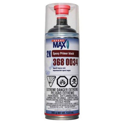 SprayMax® 3680034 Black Universal 2K Epoxy Primer Filler Aerosol - Spraymax Aerosols