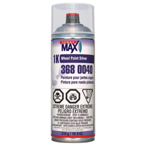 SprayMax 3680040 Silver Quick Dry Wheel Paint, 10.9 oz - Spraymax Automotive Paint