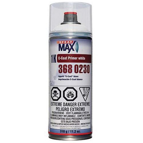 SprayMax 3680230 White 1K E-Coat Primer, 11.2 oz Aerosol - Spraymax Aerosols