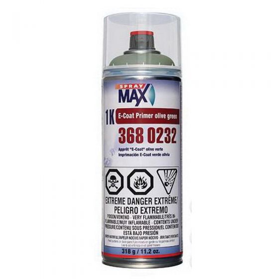 SprayMax 3680232 Olive Green 1K E-Coat Primer, 11.2 oz Aerosol - Spraymax Aerosols