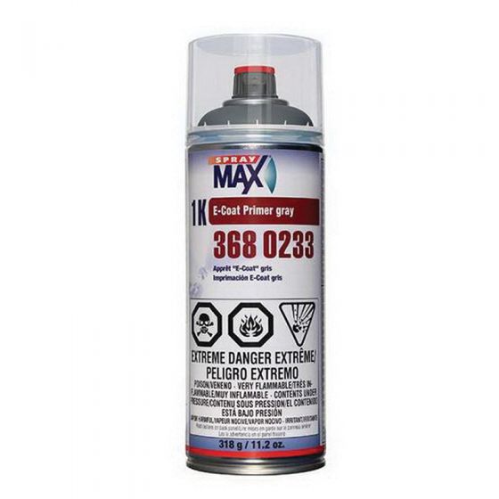 SprayMax 3680233 Gray 1K E-Coat Primer, 11.2 oz Aerosol - Spraymax Aerosols