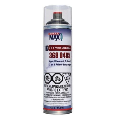 SprayMax 3680405 Black 3 in 1 Shade Primer, 14.9 oz Aerosol - Spraymax Aerosols