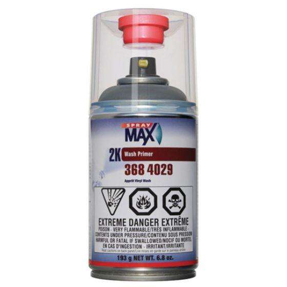 SprayMax® 3684029 2K Wash Primer, 6.8 oz Aerosol Can, Matte Olive Gray - Spraymax Aerosols