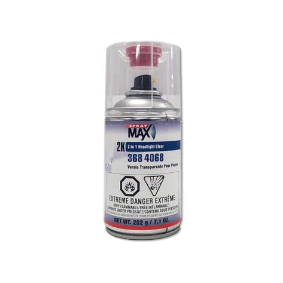 SprayMax® 3684068 2K headlight clear coat for restoration, 7.1 oz - Spraymax Aerosols