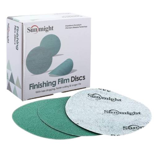 Sunmight 6 Inch 40 Grit Green Film Grip Sanding Disc, 50 pk - Sunmight Sandpaper