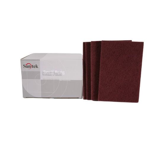 Sunmight 80100 Very Fine Maroon Scuff Pad, 6 in x 9 in - Sunmight Sandpaper