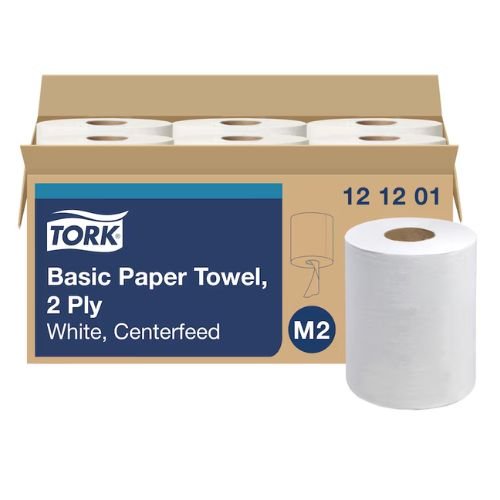 Tork 121201 Soft Centerfeed Hand Towel | Case of 6 | 2 Ply - Tork Shop Supplies