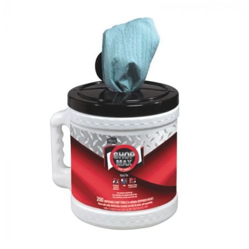 Tork ShopMax 450340 Dry Wipe Dispenser and Rolls | 2x200 | 1 Ply - Tork Shop Supplies