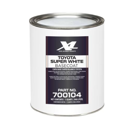 Toyota 040 Super White Basecoat Paint, Quart, Excel 700104 - Excel Automotive Paint