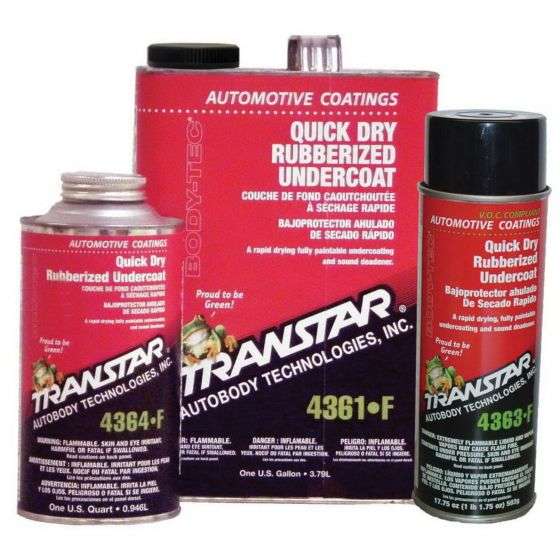 TRANSTAR® 4361-F Quick Dry Rubberized Black Undercoat, 1 gal - Transtar Rust Prevention
