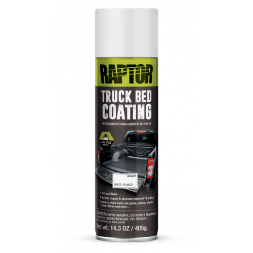 U-POL RAPTOR 4877 1K White Bedliner Aerosol, 14.3 oz - UPOL Truck Bed Liners