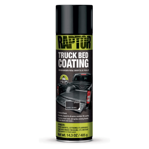 U-POL RAPTOR 4879 1K Black Bedliner Aerosol, 14.3 oz - UPOL Truck Bed Liners