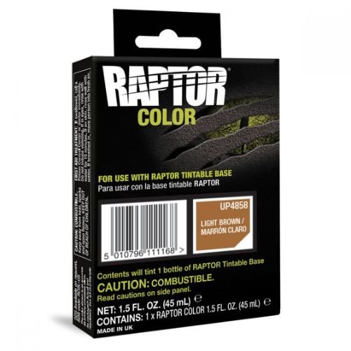 U-POL RAPTOR Light Brown Color Tint Pouch for 1 Liter Bottle - UPOL Truck Bed Liners