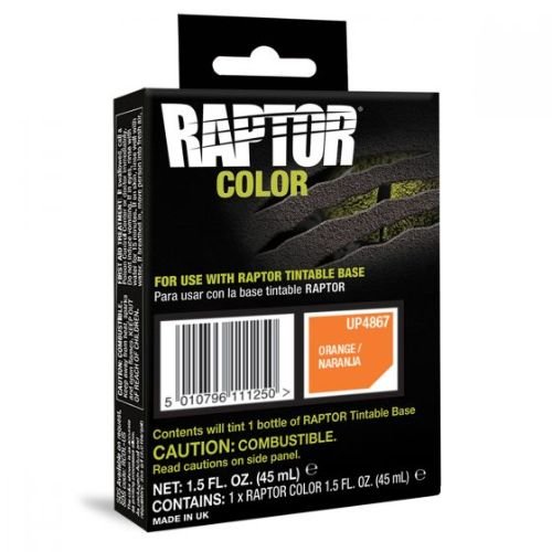 U-POL RAPTOR Orange Color Tint Pouch for 1 Liter Bottle - UPOL Truck Bed Liners