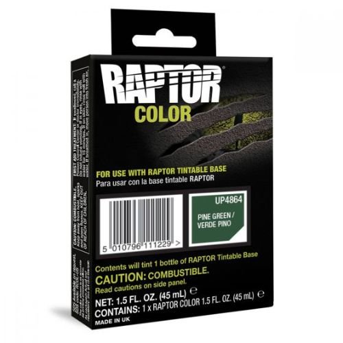 U-POL RAPTOR Pine Green Color Tint Pouch for 1 Liter Bottle - UPOL Truck Bed Liners