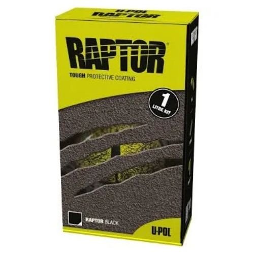 U-POL RAPTOR® UP4801 3:1 National Rule Black Raptor Kit, 1 Liter - UPOL Truck Bed Liners