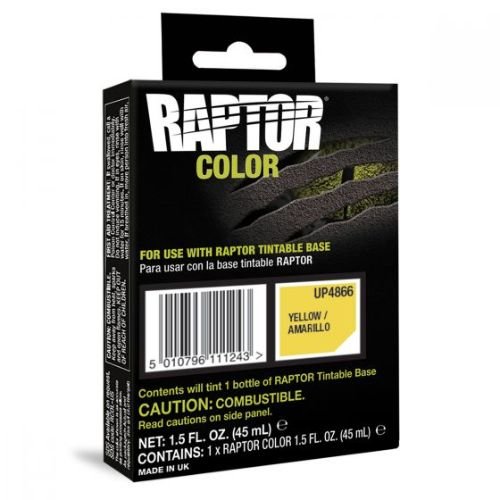 U-POL RAPTOR Yellow Color Tint Pouch for 1 Liter Bottle - UPOL Truck Bed Liners