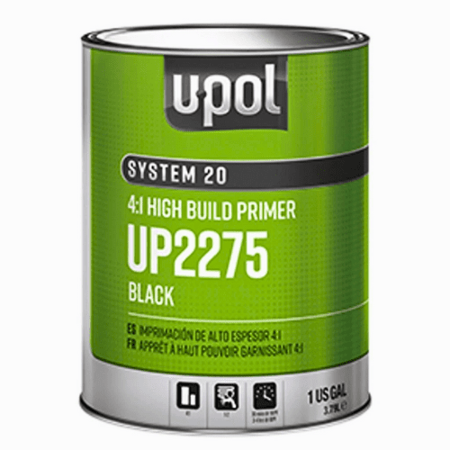 U-POL SYSTEM 20 UP2275 4:1 High-Build 2K Black Primer, 1 Gallon - UPOL Primers