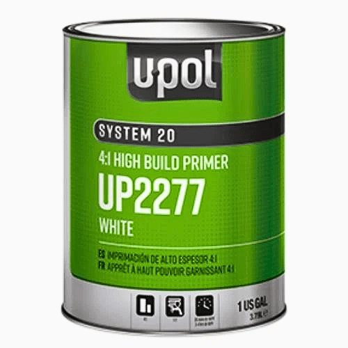 U-POL SYSTEM 20 UP2277 4:1 High-Build 2K White Primer, 1 Gallon - UPOL Primers