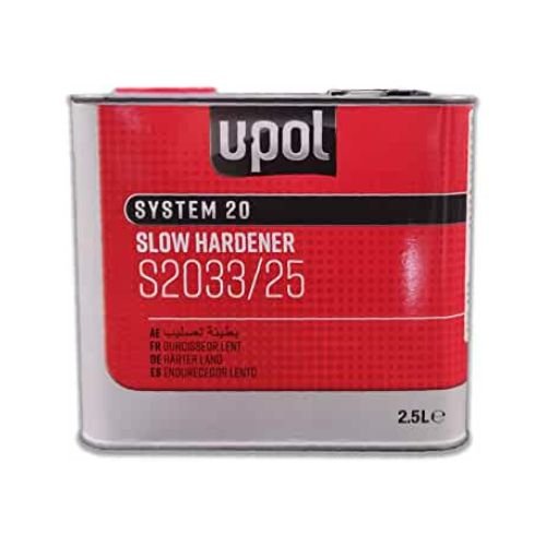 U-POL SYSTEM 20 UP2335 National Rule Slow Hardener, 2.5 L Tin - UPOL Paint Activators