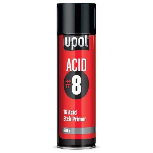 U-POL UP0741V Acid Etch Gray Primer, 15 oz Aerosol Can - UPOL Aerosols