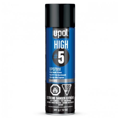 Upol 0791V Gray High-Build Primer Surfacer, 12 oz Aerosol - UPOL Aerosols