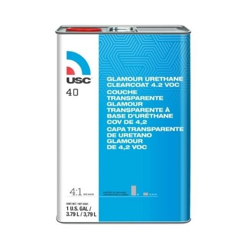 USC 40-1 High-Build Glamour Urethane Clear Coat, Gal, 4:1 Mixing - USC Clear Coat