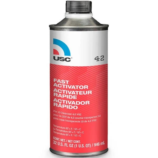 USC 42 Fast Activator for 40-1 Glamour Urethane Clearcoat, Qt - USC Paint Activators