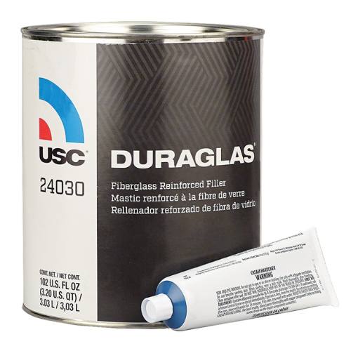 USC DURAGLAS 24030 Dark Green Short Strand Body Filler, Gallon - USC Body Fillers