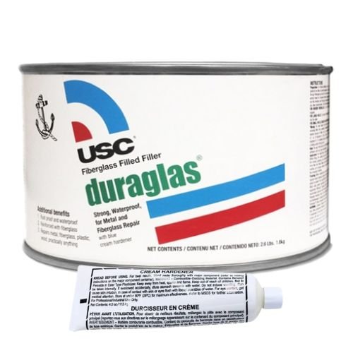 USC® DURAGLAS 24035 Green Short Strand Fiberglass Body Filler, Quart - USC Body Fillers