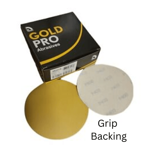 USC Gold Pro 2000 Grit 6" Grip Sanding Disc 082422, 25 per Box - USC Sandpaper
