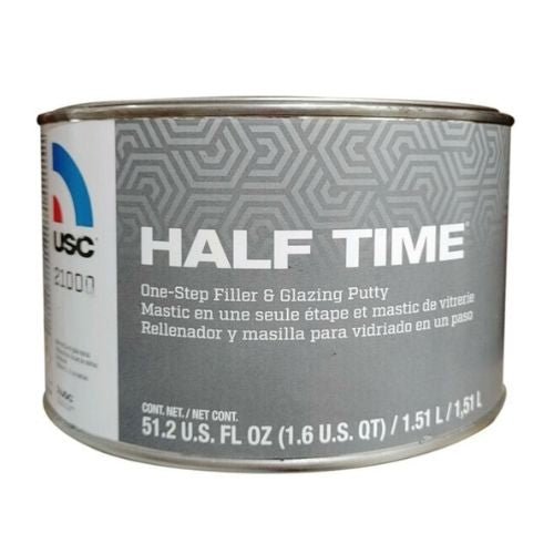 USC HALF TIME 21000 1-Step Filler and Specialty Putty, 0.5 gal - USC Body Fillers