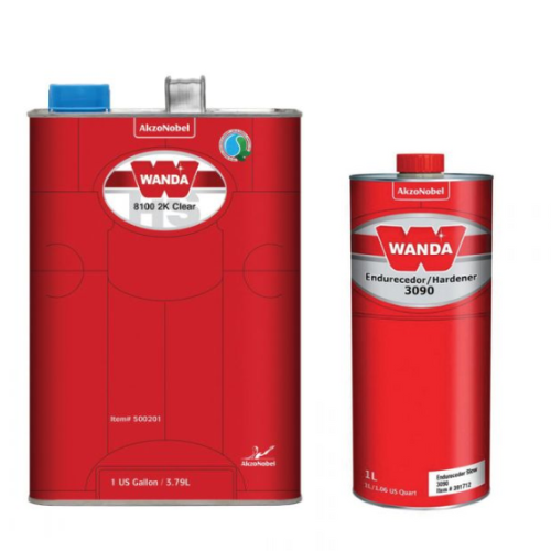Wanda 8100 Urethane Clearcoat Kit with 3090 Normal Hardener - Wanda Clear Coat