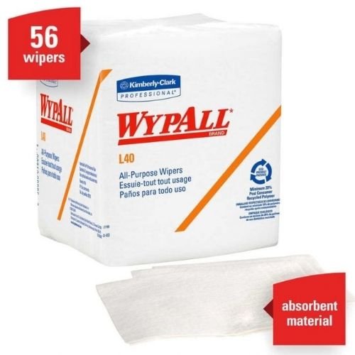 WypAll® 05701 L40 Disposable White Cleaning and Drying Towel, 56 per Pack - Wypall Shop Supplies
