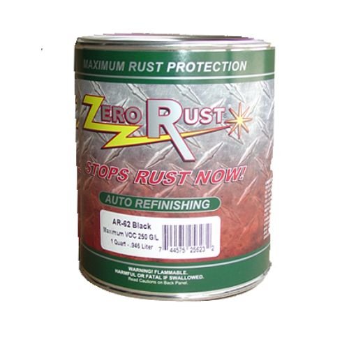 Zero Rust AR-62 Black Rust and Corrosion Control Paint, 1 quart Can - Zero Rust Automotive Paint