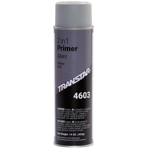 TRANSTAR® 2-in-1 Primer, 20 oz Aerosol, Gray, 15–20 min Dry - TRANSTAR Aerosols